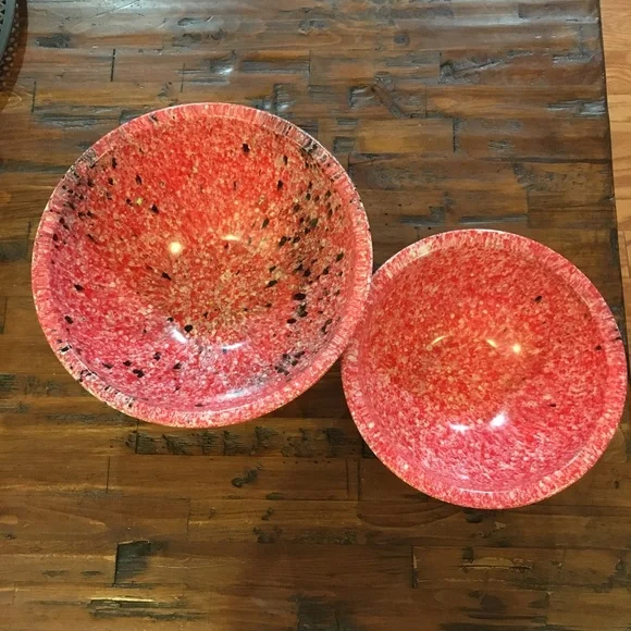 Vintage Brook park Melamine mixing bowls 2 piece set - Picture 1 of 13